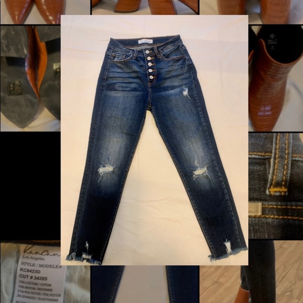 KanCan High Rise Blue Jeans for Women